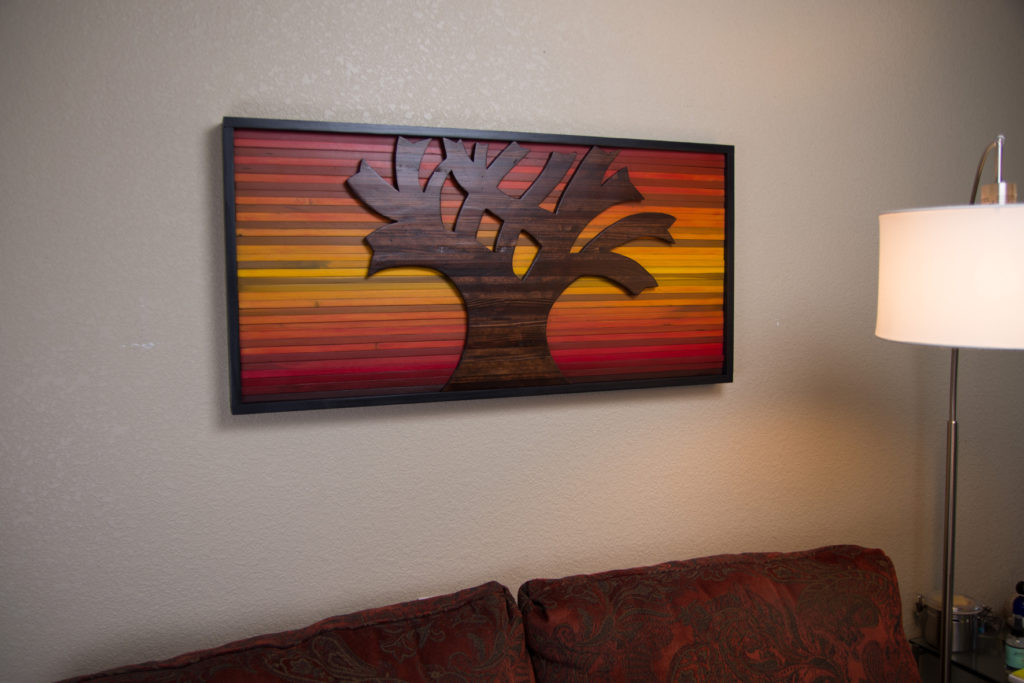 Tree with Sunset, CasiasCreations.com, 2016